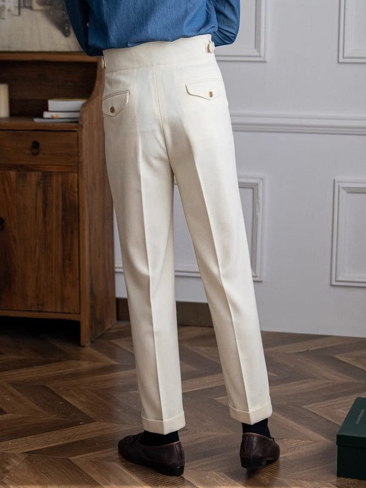 Capri - Men's Italian Style Classic Pleated Trousers