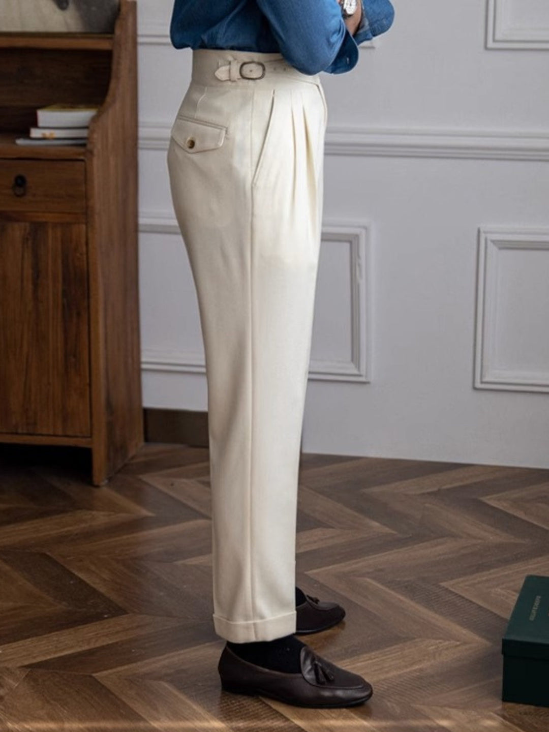 Capri - Men's Italian Style Classic Pleated Trousers