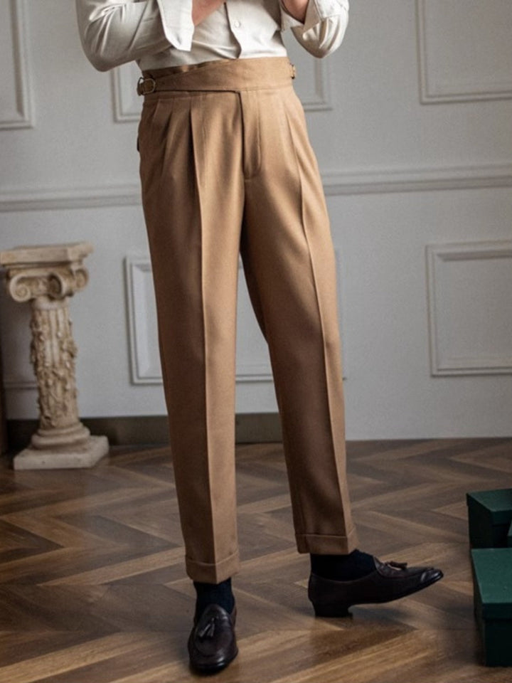 Capri - Men's Italian Style Classic Pleated Trousers