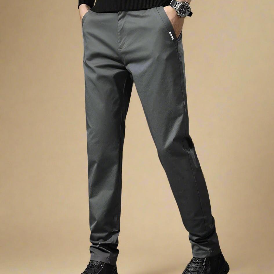 Chino Trousers - Men's Business Casual Trousers with Stretch