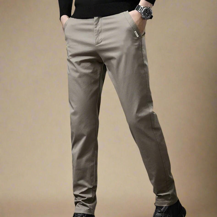 Chino Trousers - Men's Business Casual Trousers with Stretch