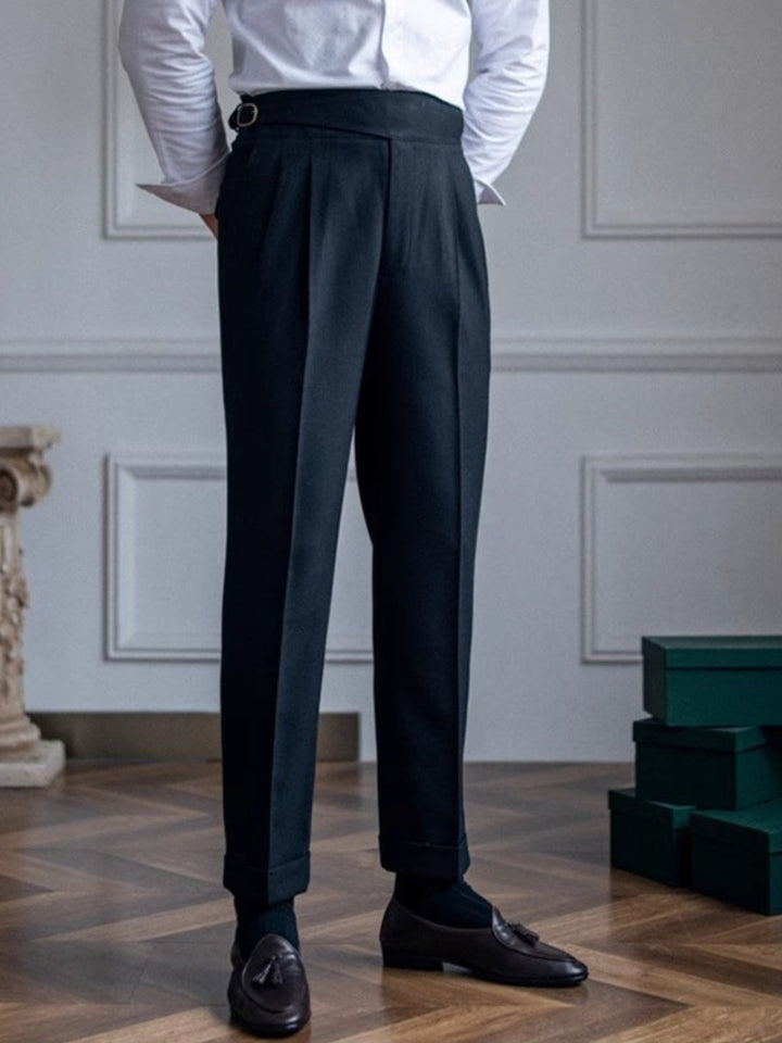 Capri - Men's Italian Style Classic Pleated Trousers