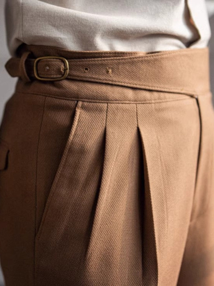 Capri - Men's Italian Style Classic Pleated Trousers
