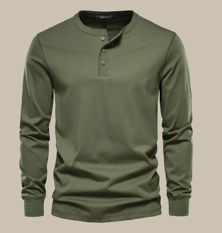 David - Premium Longsleeve Henley T-Shirt