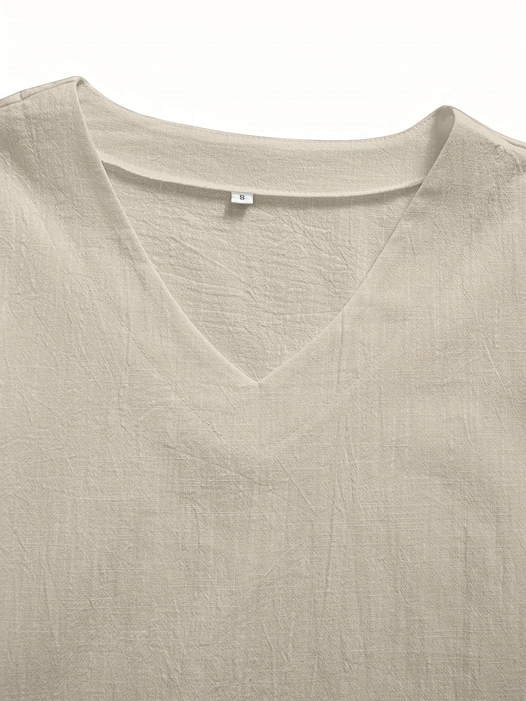 Olivia - Chic V-Neck Blouse with Wide Short Sleeves