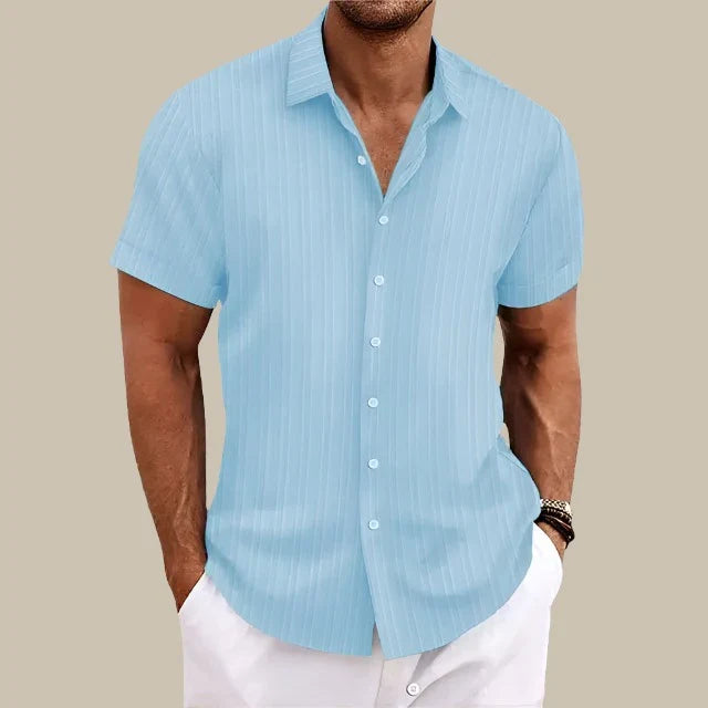 Summer Shirt - Men's Premium Linen/Cotton Mix Shirt