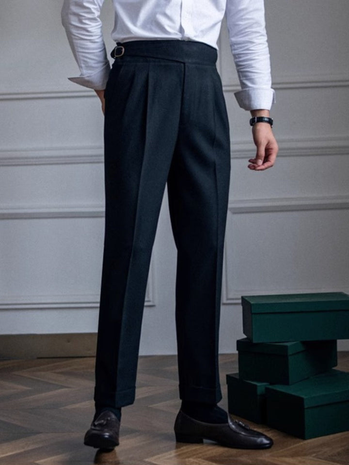 Capri - Men's Italian Style Classic Pleated Trousers