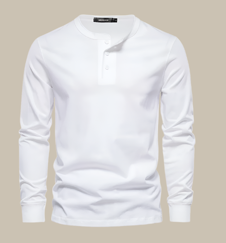 David - Premium Longsleeve Henley T-Shirt