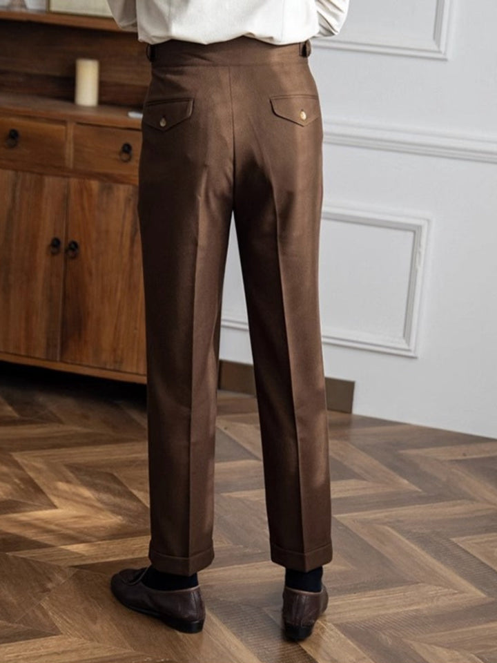 Capri - Men's Italian Style Classic Pleated Trousers