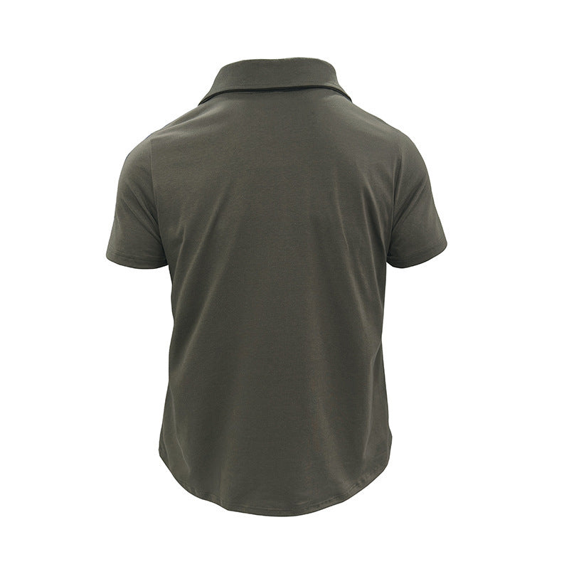 David - Premium Short Sleeve Poloshirt With Chest Pockets