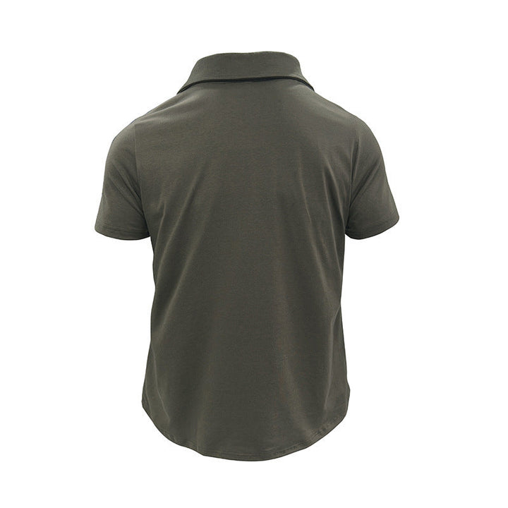 David - Premium Short Sleeve Poloshirt With Chest Pockets