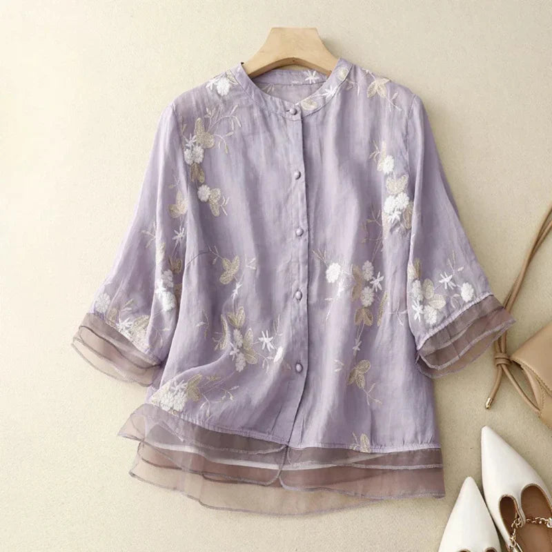 Lorian - Embroidered Blouse