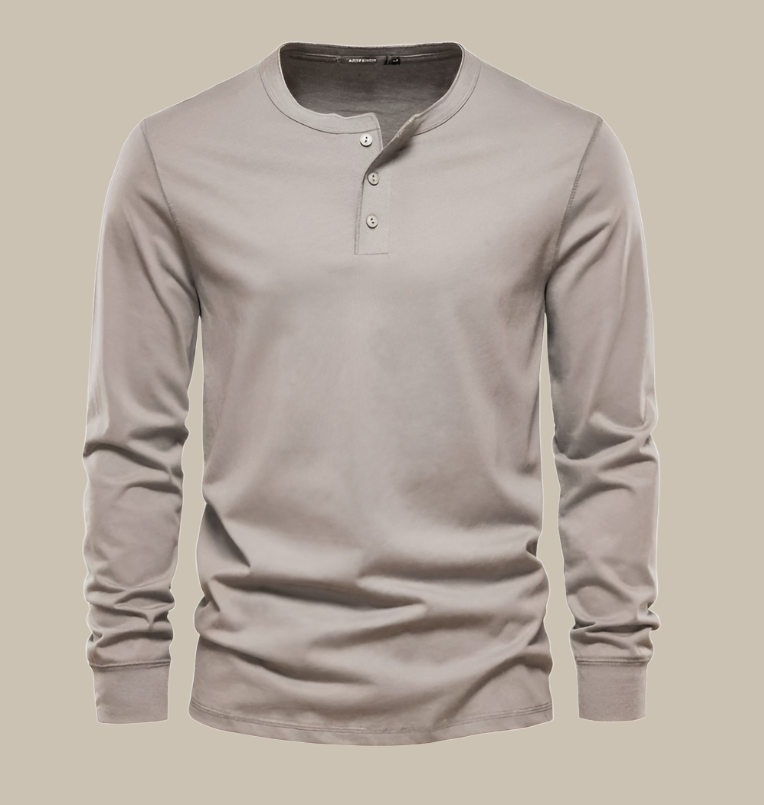 David - Premium Longsleeve Henley T-Shirt