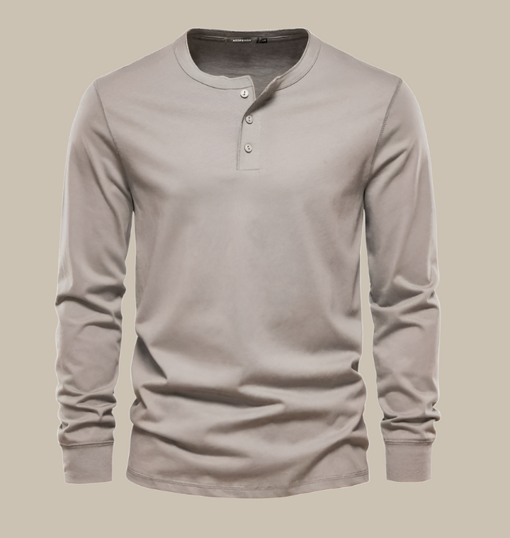 David - Premium Longsleeve Henley T-Shirt