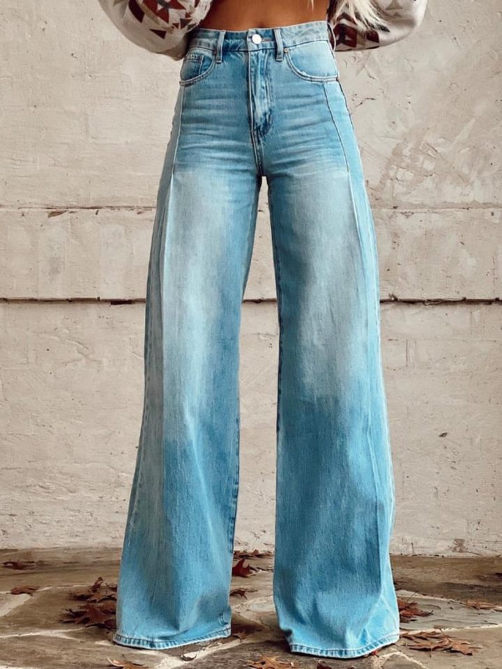 Ellis - Retro Tummy Coverage Flared Jeans