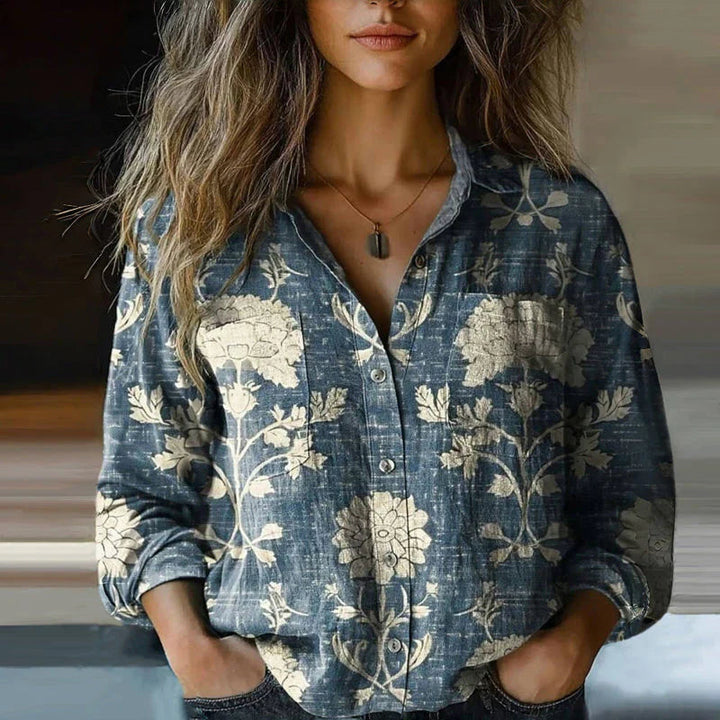 Cheyenne - Vintage Western Printed Blouse