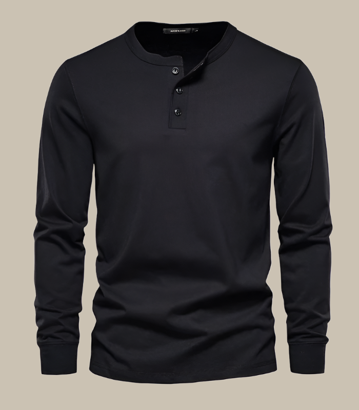 David - Premium Longsleeve Henley T-Shirt