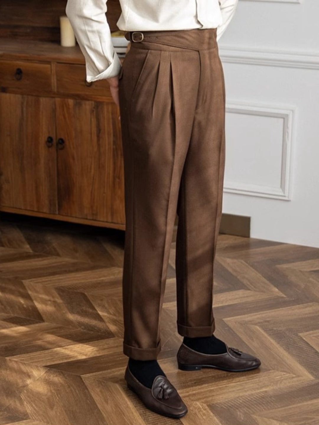 Capri - Men's Italian Style Classic Pleated Trousers