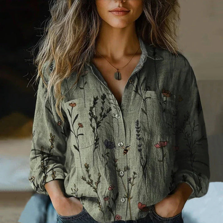 Cheyenne - Vintage Western Printed Blouse