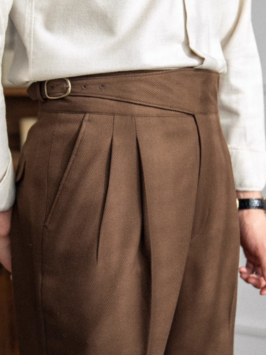 Capri - Men's Italian Style Classic Pleated Trousers