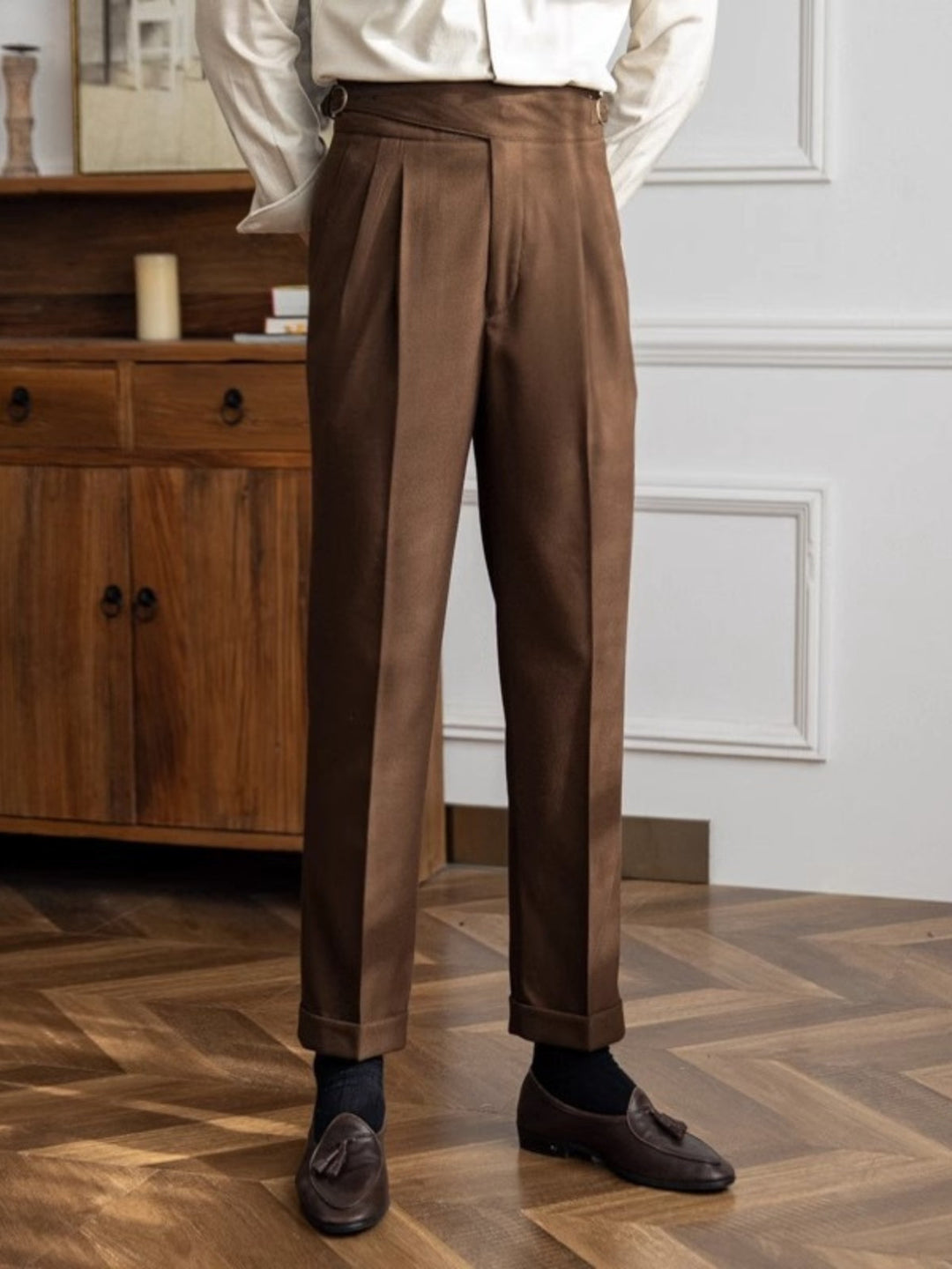 Capri - Men's Italian Style Classic Pleated Trousers