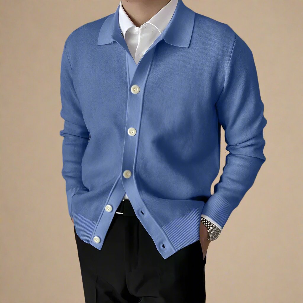 Ganti Cardigan - Men's Casual Knitted Cardigan with Buttons