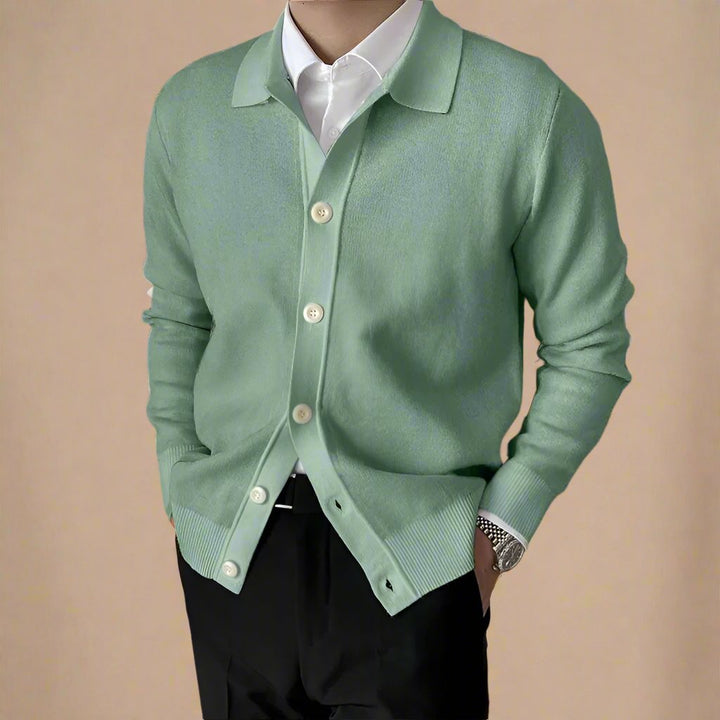 Ganti Cardigan - Men's Casual Knitted Cardigan with Buttons