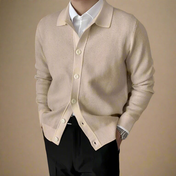 Ganti Cardigan - Men's Casual Knitted Cardigan with Buttons