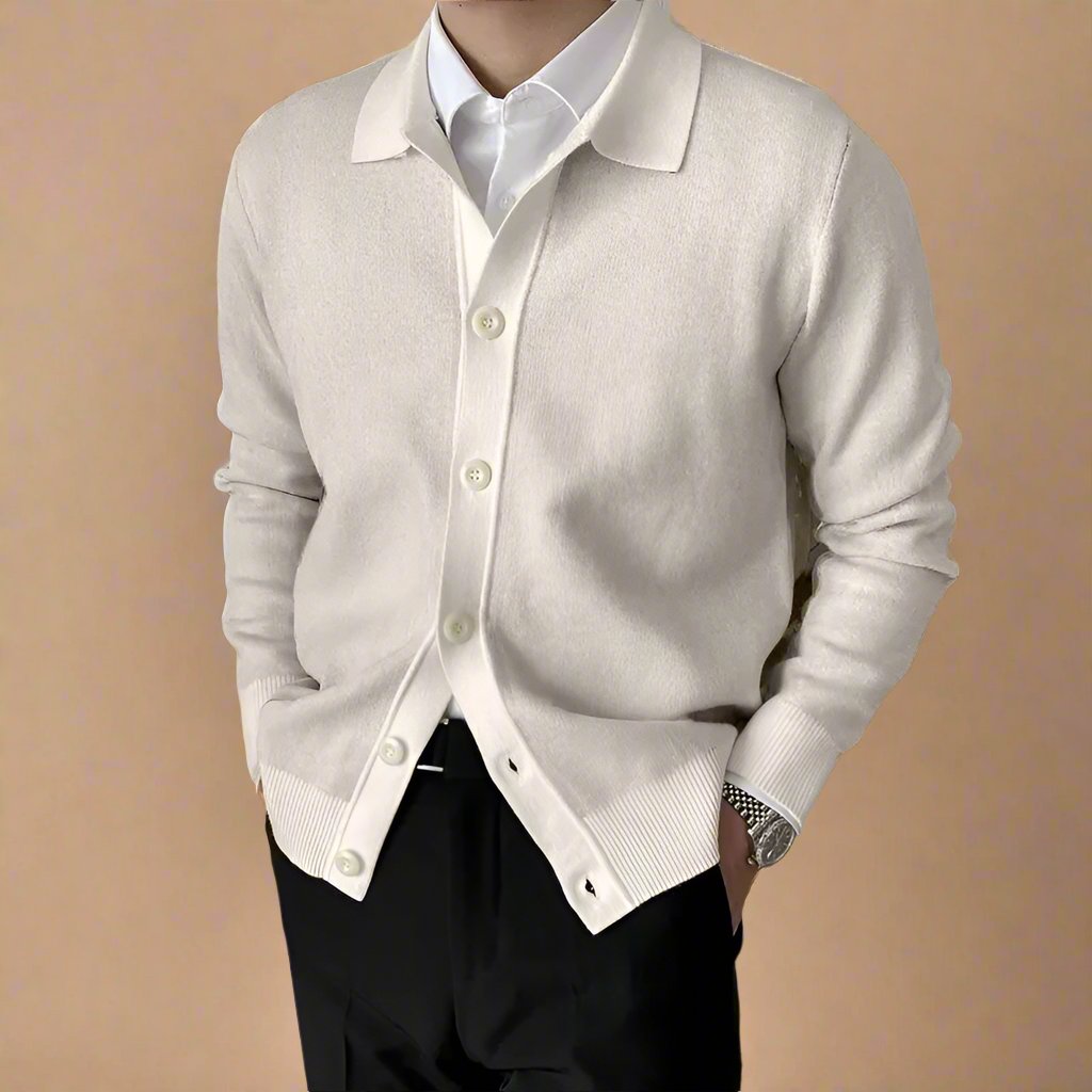 Ganti Cardigan - Men's Casual Knitted Cardigan with Buttons