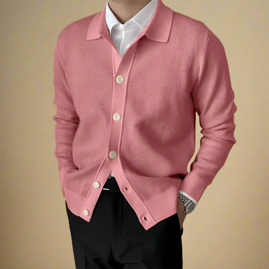 Ganti Cardigan - Men's Casual Knitted Cardigan with Buttons