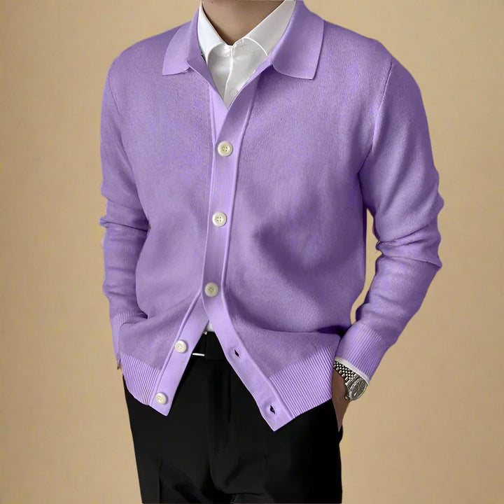 Ganti Cardigan - Men's Casual Knitted Cardigan with Buttons