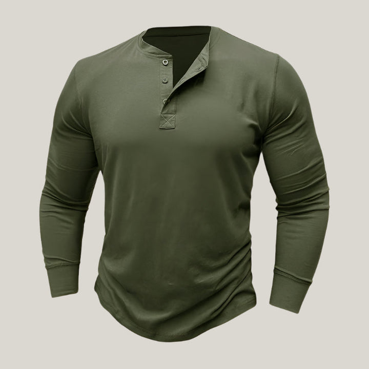 Alex - Premium Longsleeve Henley T-Shirt
