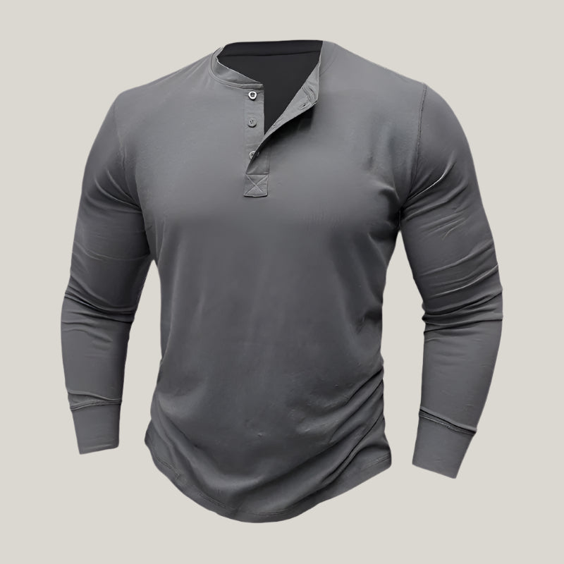 Alex - Premium Longsleeve Henley T-Shirt