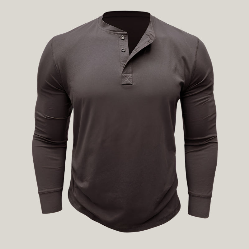 Alex - Premium Longsleeve Henley T-Shirt