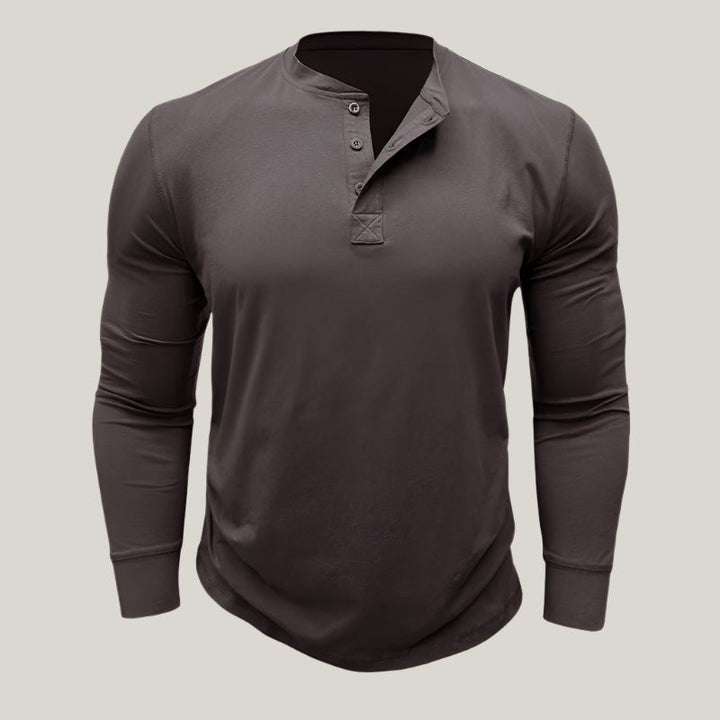 Alex - Premium Longsleeve Henley T-Shirt