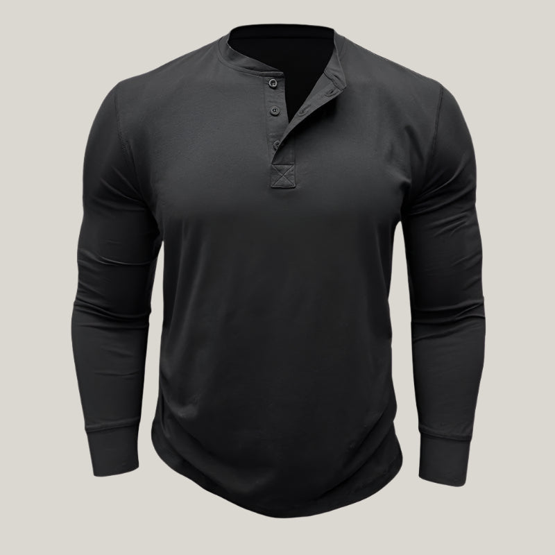 Alex - Premium Longsleeve Henley T-Shirt