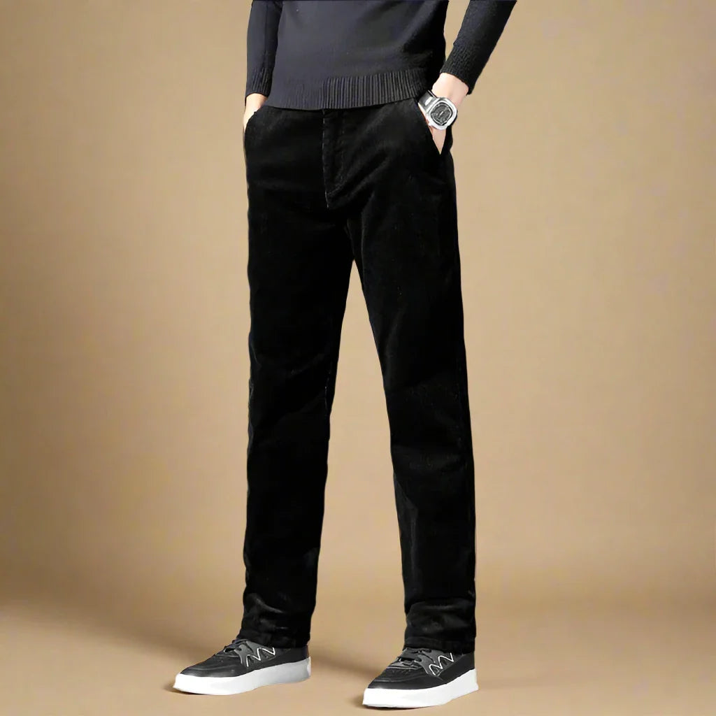 Cord Trousers - Men's Modern stretch Regular fit trousers