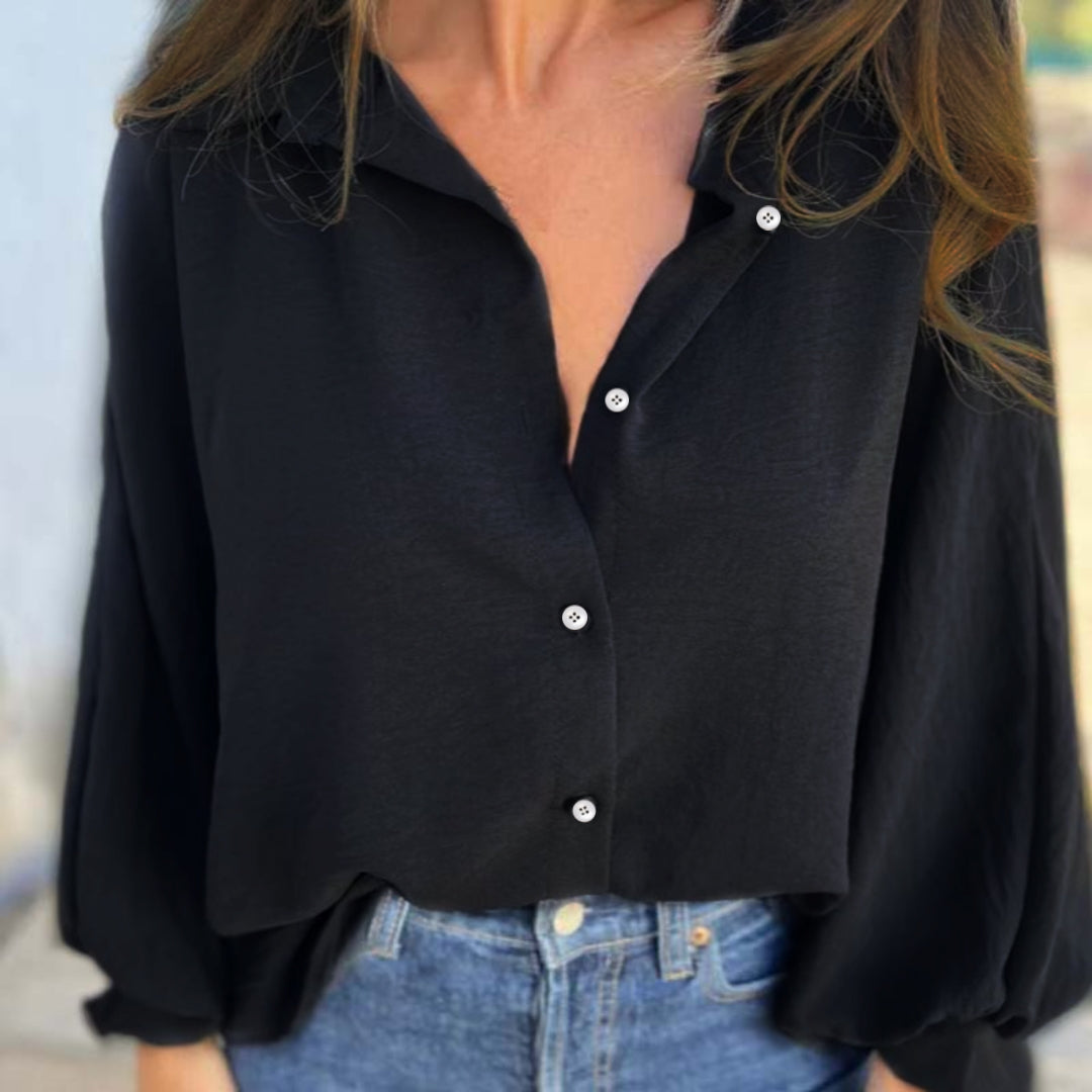 Ellis - Loose Fit Blouse with Long Sleeves