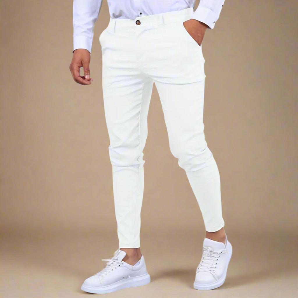 Chino Trousers - Men's Premium Stretch Skinny-Fit Chino Trouser