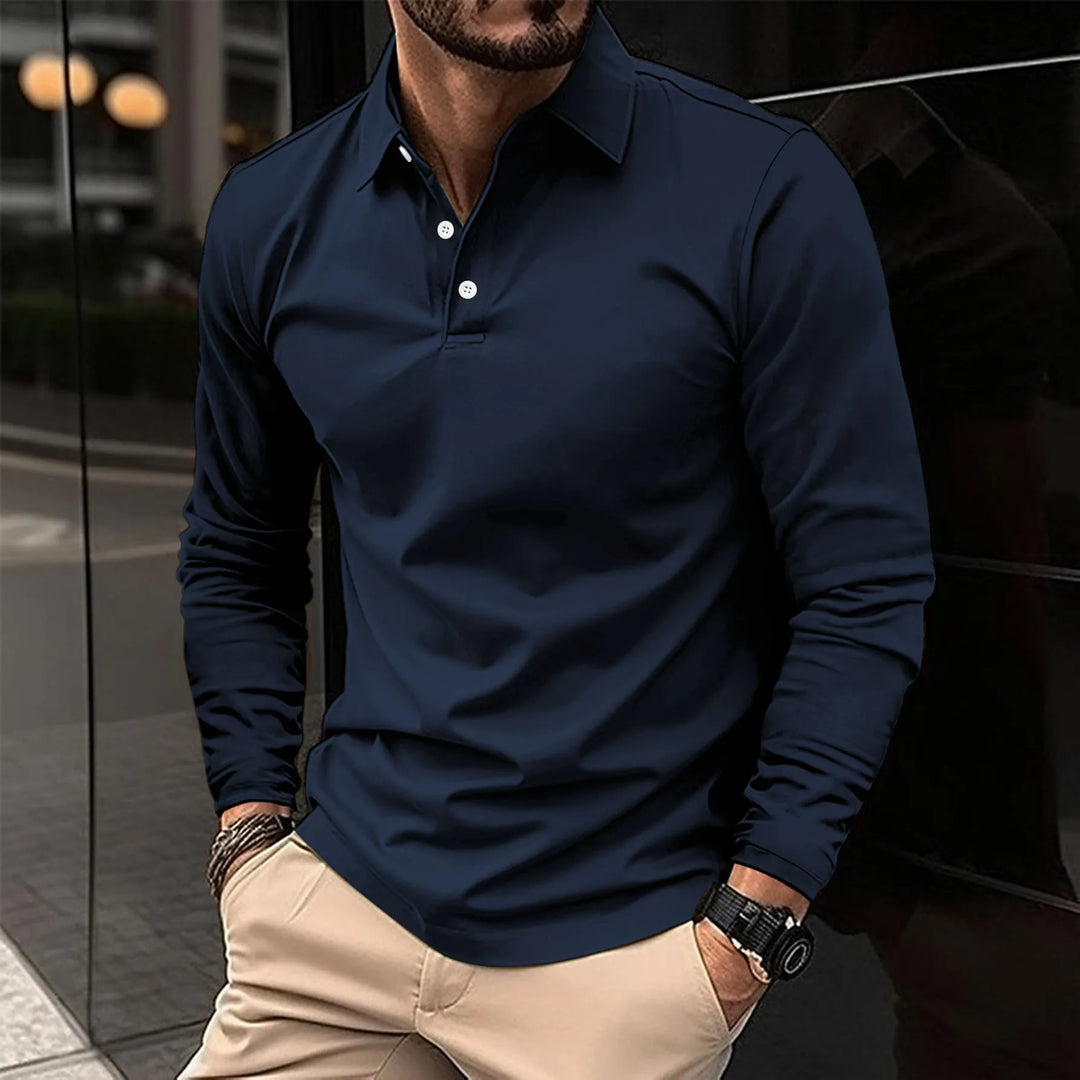 Hugos - Premium Long Sleeve Poloshirt