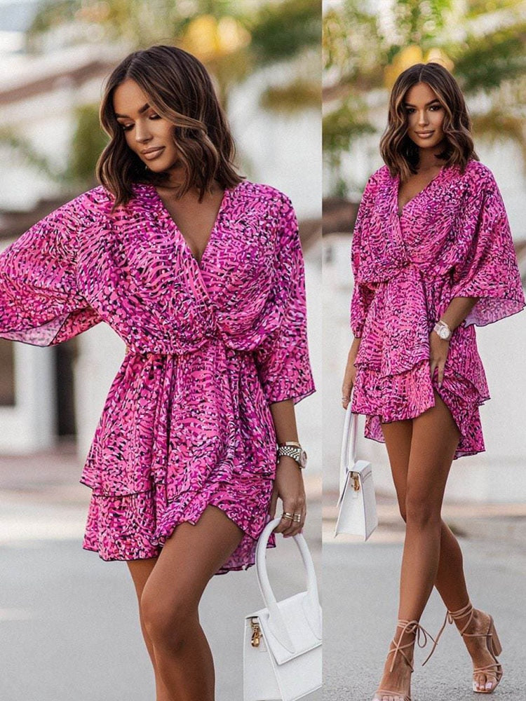 Chloe - Chic Floral Mini Dress