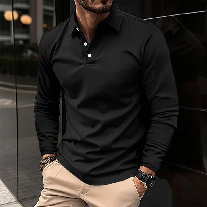 Hugos - Premium Long Sleeve Poloshirt