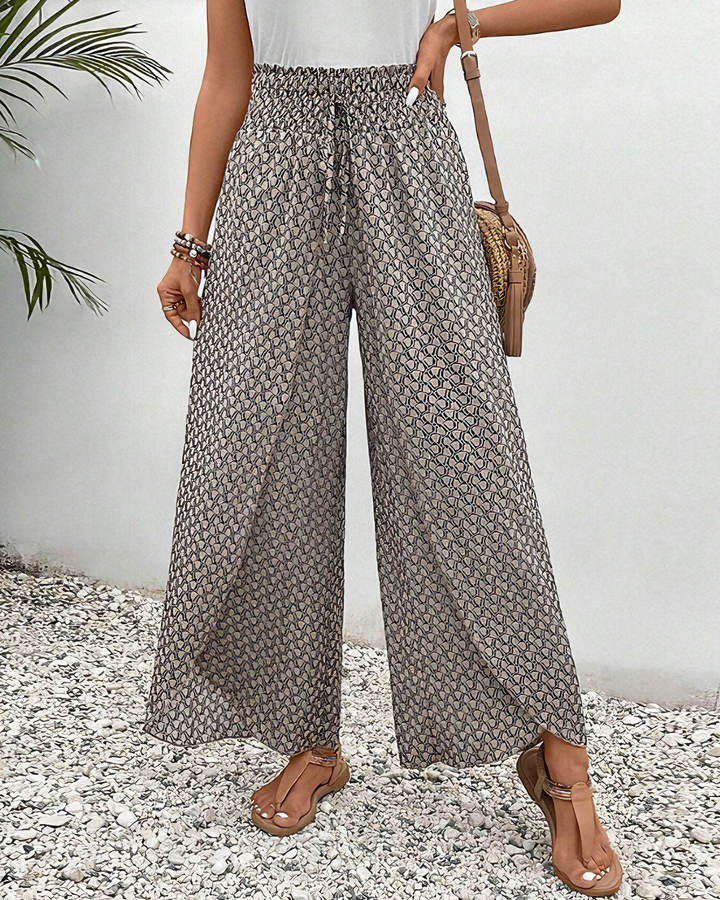 Olivia Summer Pants – Elegant palazzo pants with print