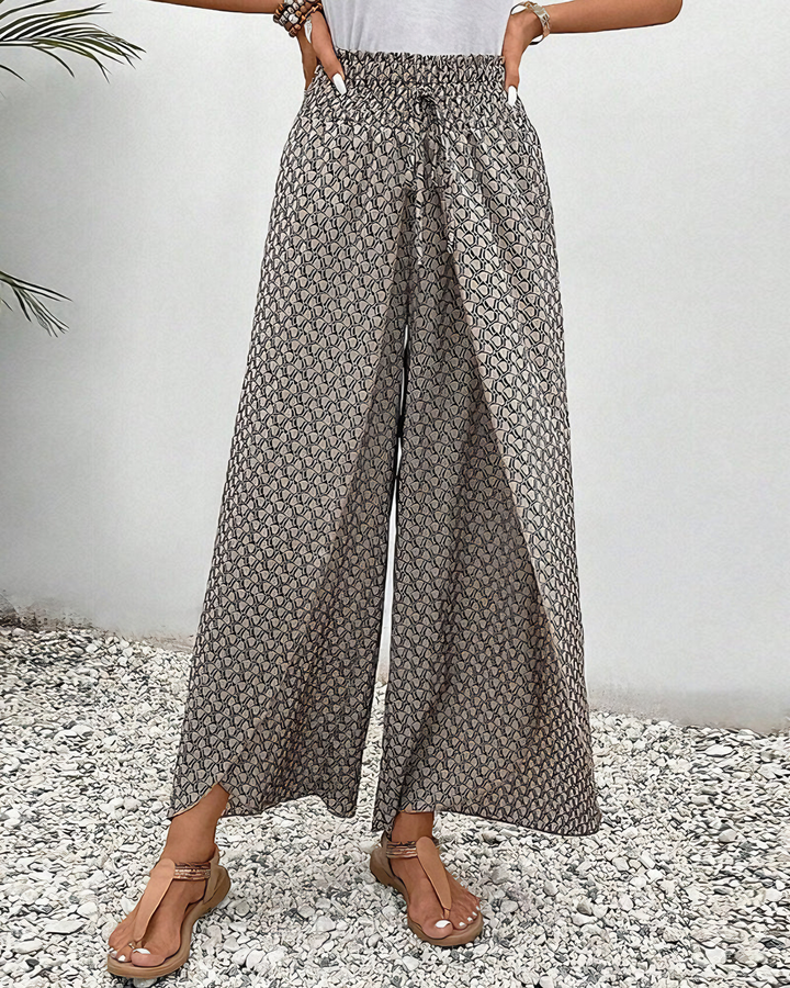 Olivia Summer Pants – Elegant palazzo pants with print