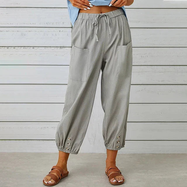Chloe - Comfortable Casual Summer Pants with Elastic Waist