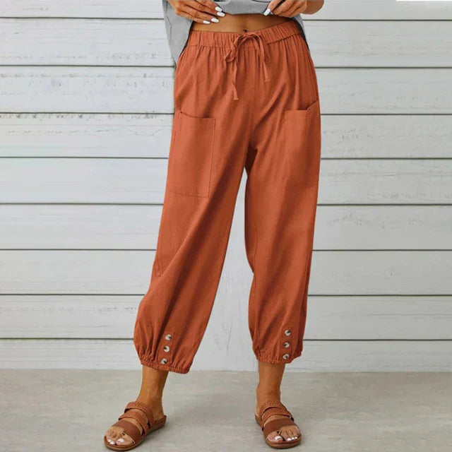 Chloe - Comfortable Casual Summer Pants with Elastic Waist