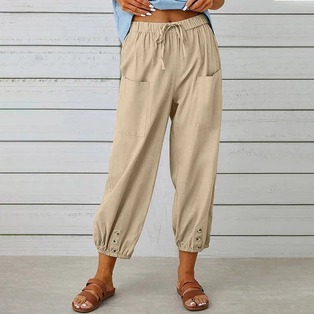 Chloe - Comfortable Casual Summer Pants with Elastic Waist