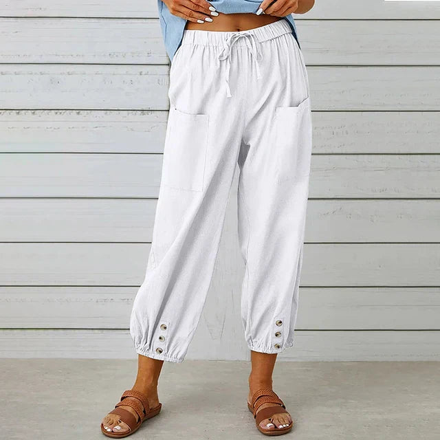 Chloe - Comfortable Casual Summer Pants with Elastic Waist
