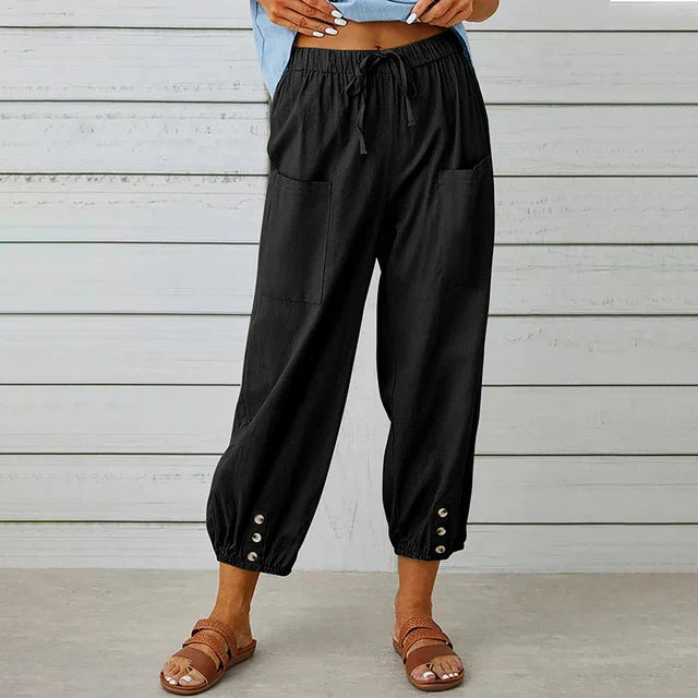 Chloe - Comfortable Casual Summer Pants with Elastic Waist