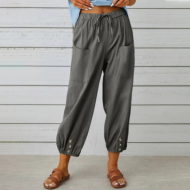 Chloe - Comfortable Casual Summer Pants with Elastic Waist